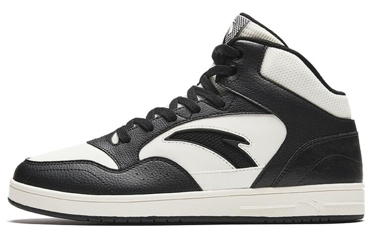

Кроссовки ANTA Skateboarding Shoes Men High-top Ivory/Black, белый