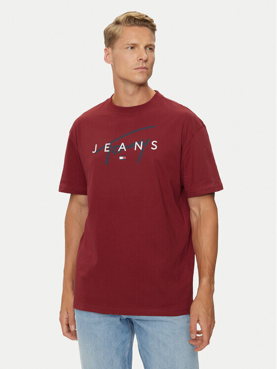 

Футболка стандартного кроя Tommy Jeans, красный