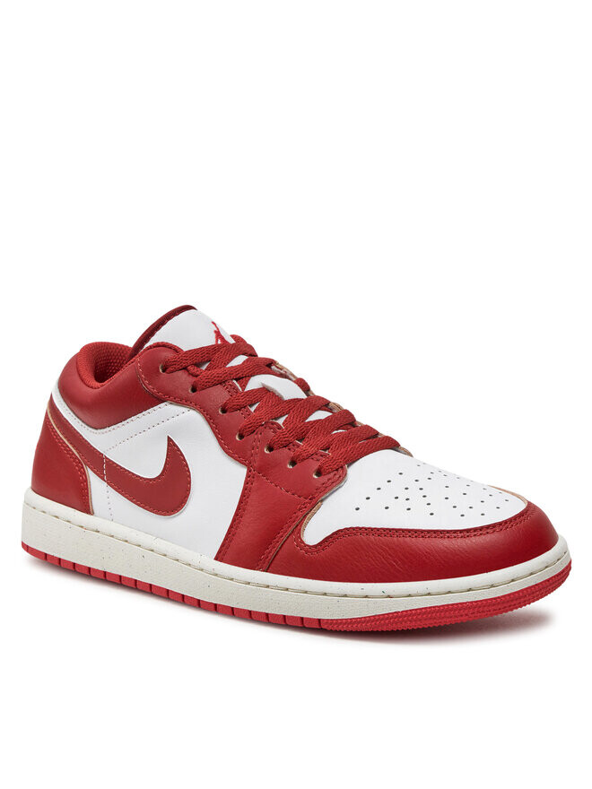 Кроссовки Air Jordan 1 Low Se FJ3459 160 Nike, красный/белый — фото 2