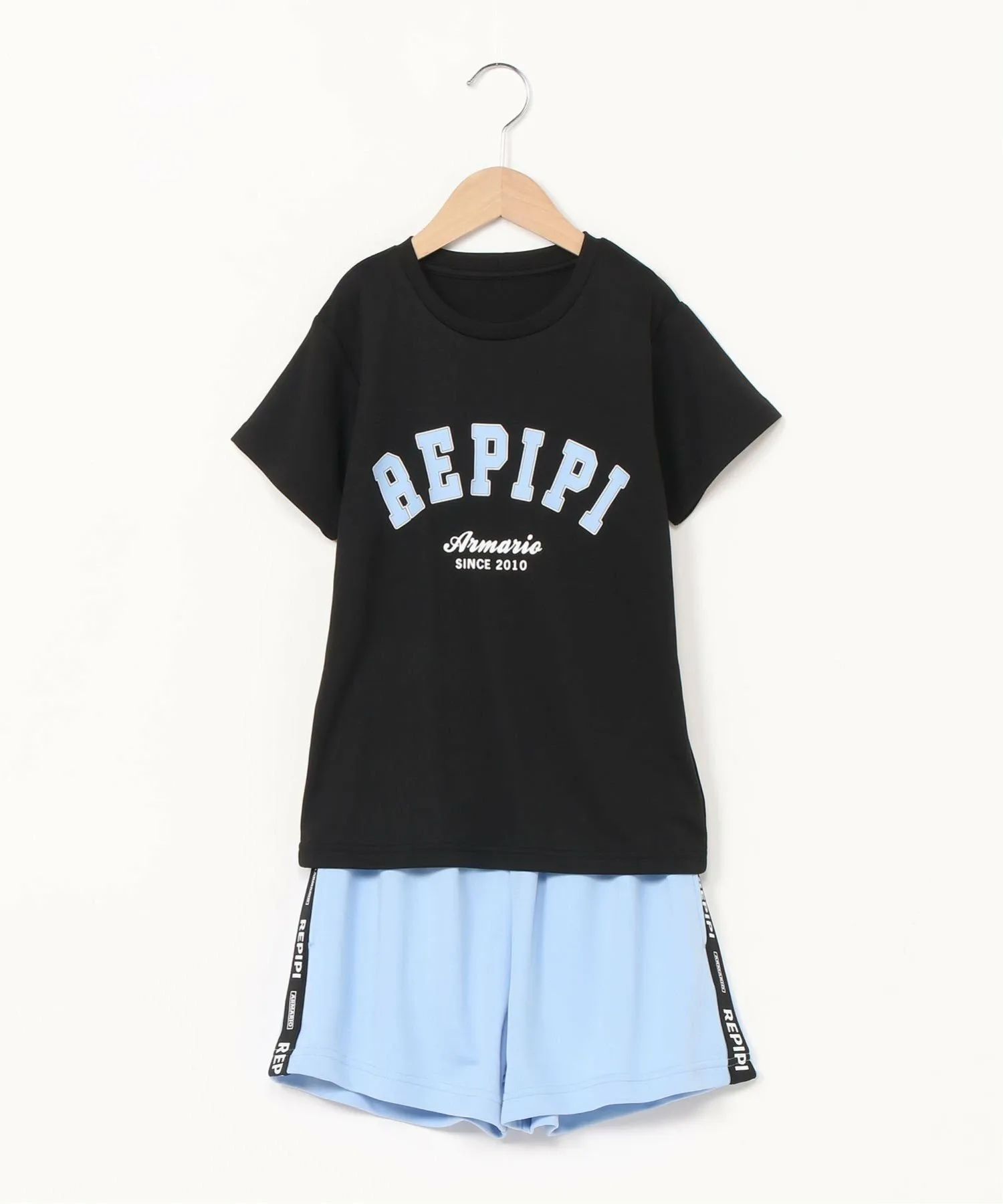 Комплект /(K) из футболки с коротким рукавом и брюк Repipi, BK