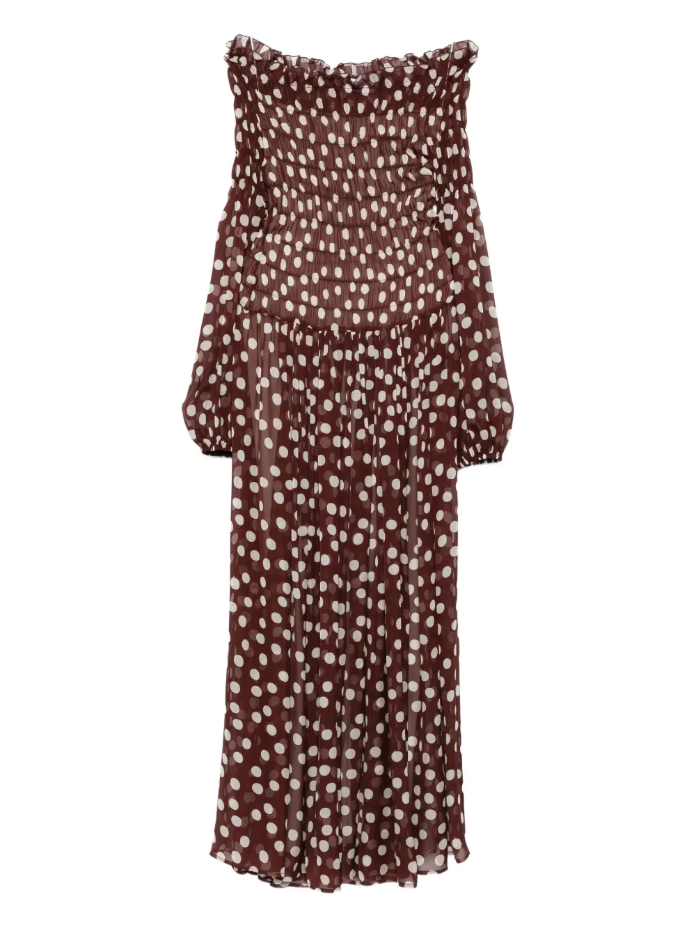 

Платье с открытыми плечами Raquel Diniz, коричневый