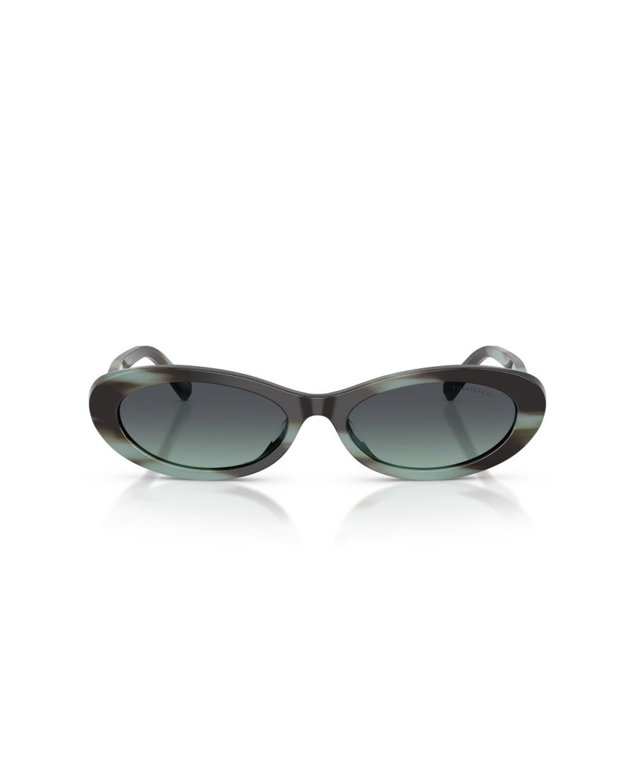 Женские овальные солнцезащитные очки, TF4250 Tiffany & Co, Striped Black Tiffany — фото 2