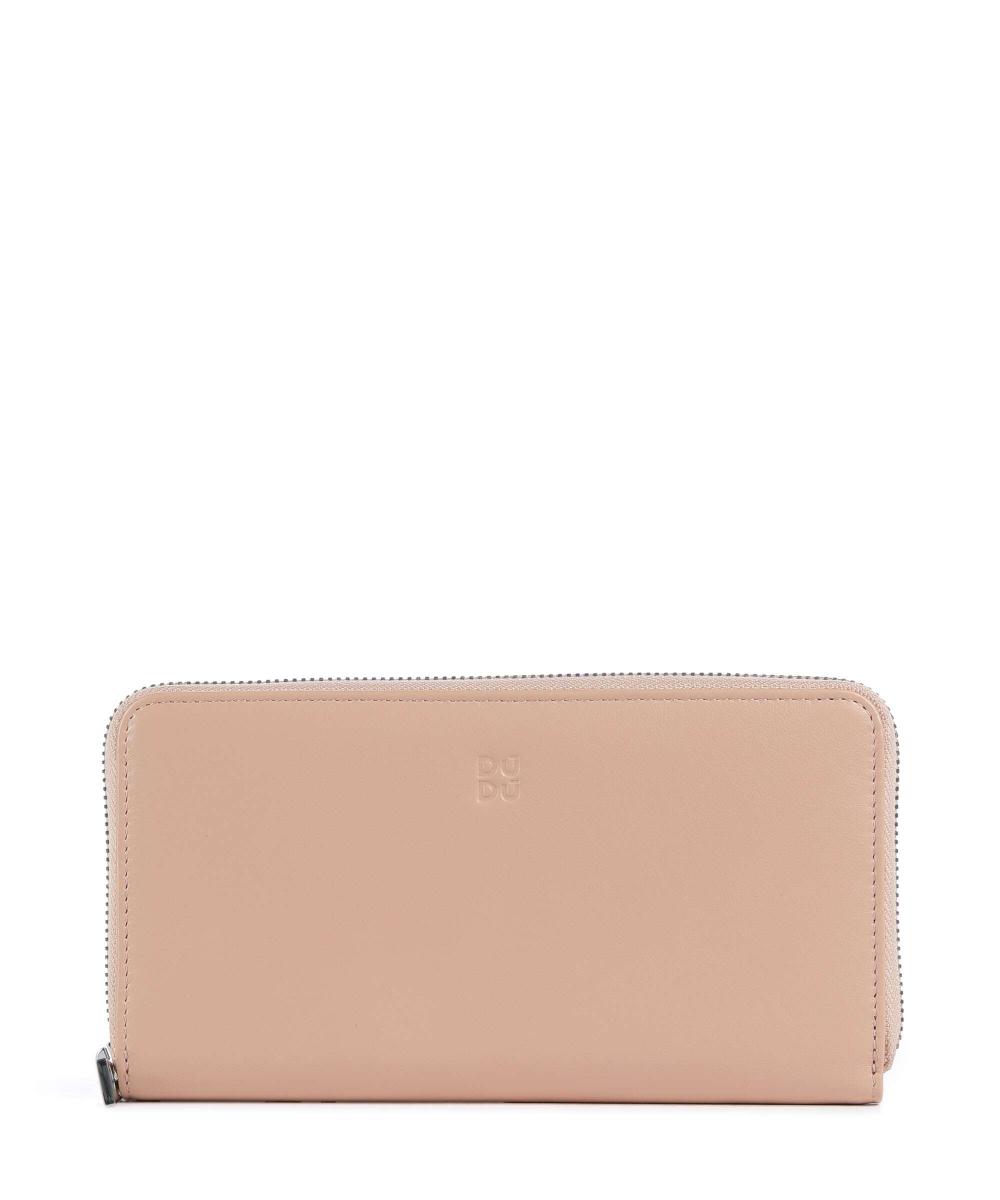 

Кошелек Mauritius RFID из телячьей кожи с мелким зерном Dudu Bags, розовый
