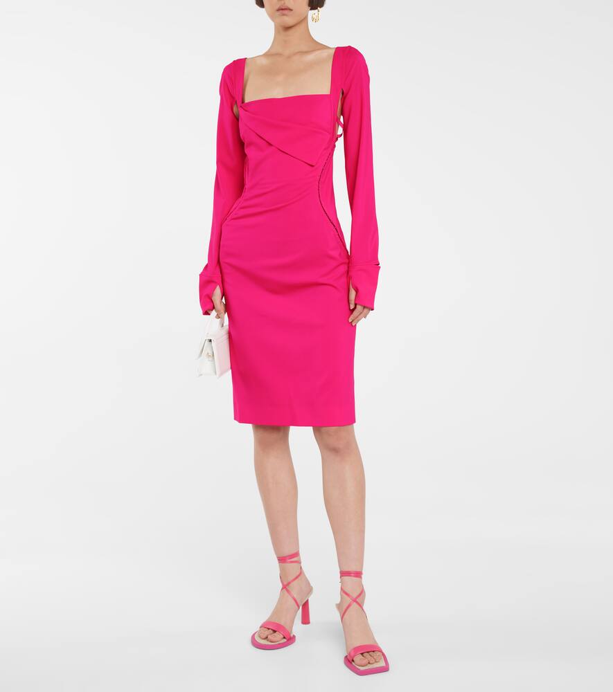 Платье-мини Cerro из стрейч-шерсти Jacquemus, Pink  213dr06-213 103450 — фото 2