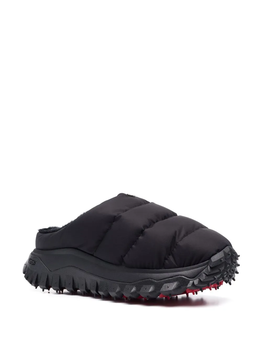 Стеганые шлепанцы с подкладкой из искусственного меха 6 Moncler 1017 Alyx 9Sm, черный — фото 2