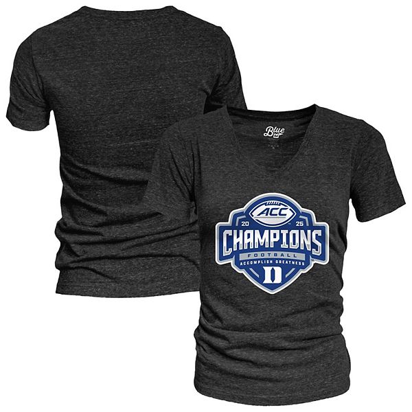 

Женская черная футболка v-neck tri-blend duke blue devils 2025 acc football champions locker room Blue 84, Черный, Женская черная футболка v-neck tri-blend duke blue devils 2025 acc football champions locker room Blue 84