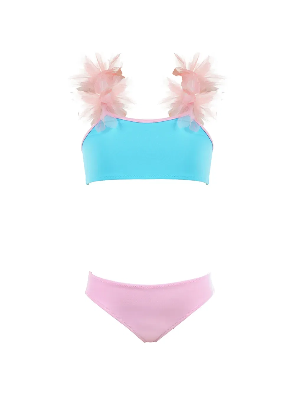 Бикини Sindra с цветочной аппликацией Nessi Byrd Kids, розовый