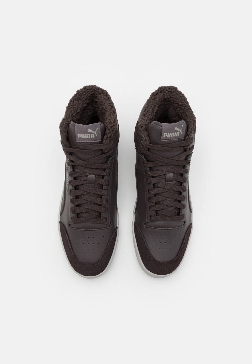 Высокие кеды Shuffle Mid Unisex Puma, цвет flat dark gray/cast iron/cool light gray — фото 4