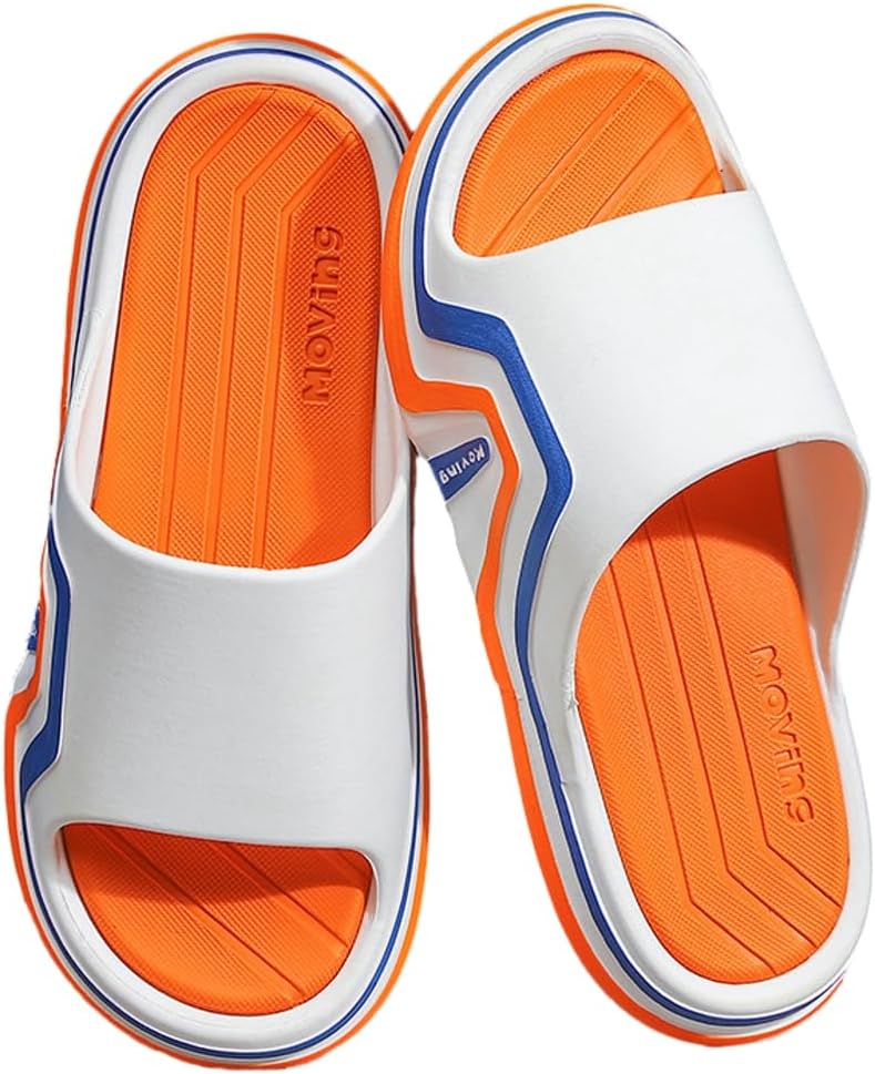 

Женские мужские сандалии Cloud Recovery, домашние шлепанцы для душа, мягкие, противоскользящие, летние пляжные слайды Rungion, оранжевый
