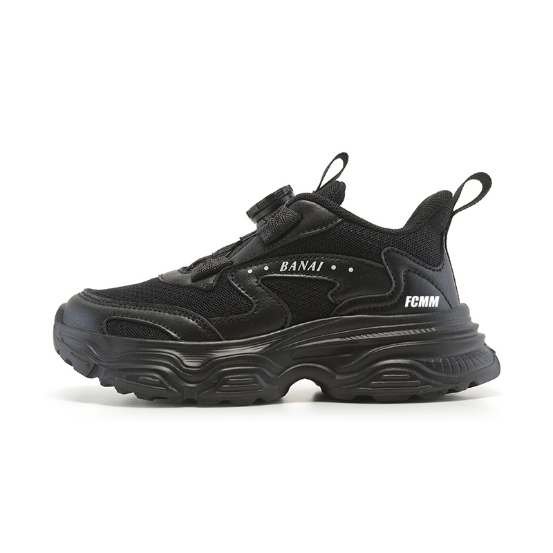 

Нескользящие, износостойкие, легкие, амортизирующие, низкие повседневные кроссовки для детей FCMM, черный