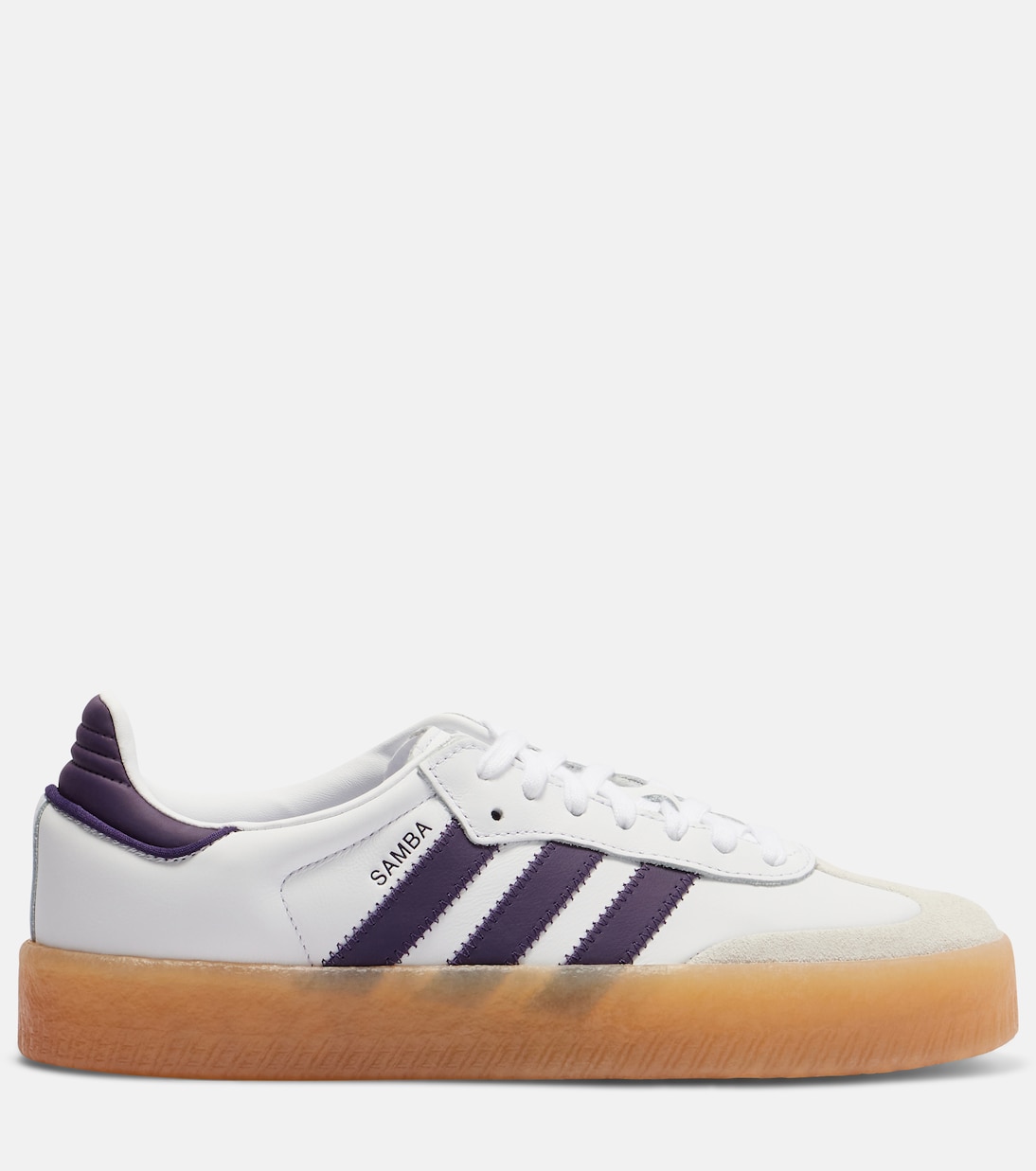 Кроссовки Sambae из кожи и замши Adidas, Ftwr White/Off White/Aurora — фото 4