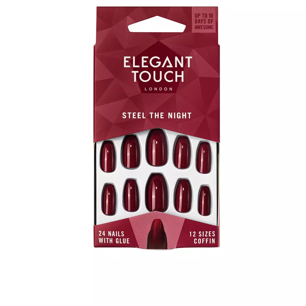

Накладные ногти Polished Colour 24 Nails With Glue Coffin Elegant Touch, 24 шт