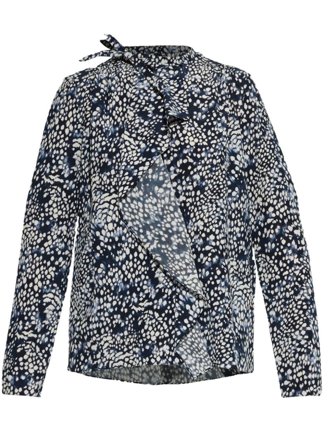 

ISABEL MARANT блузка из эластичного шелка Юта, синий