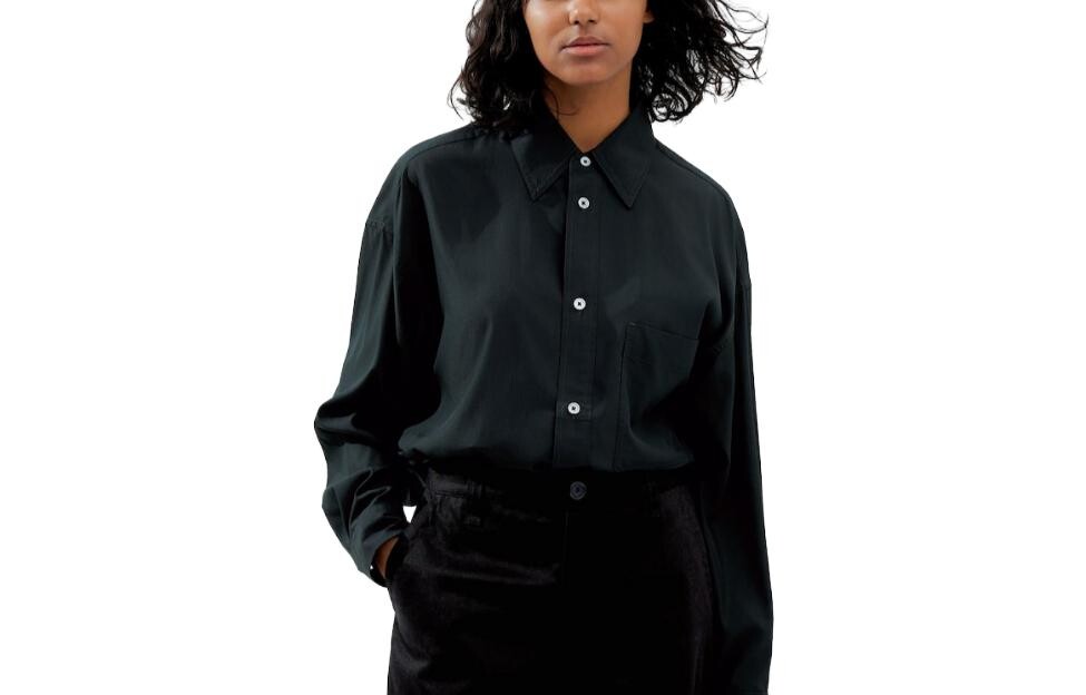 

Женская рубашка UNIQLO, цвет Black