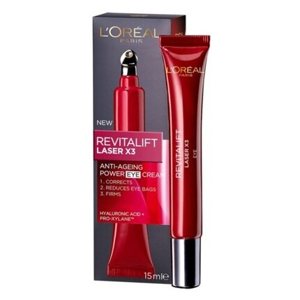 

Loreal Revitalift Laser x3 Крем для глаз 15 мл — уменьшает мешки под глазами и корректирует морщины L'Oréal