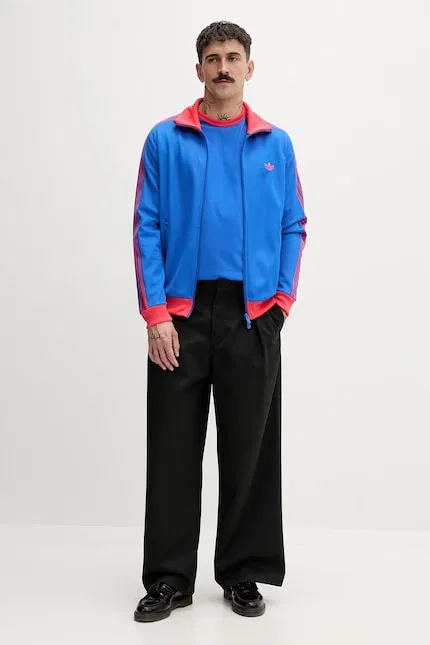 Олимпийка разстегивающаяся мужская Beckenbauer Adidas Originals, синий — фото 2