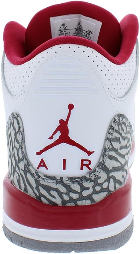 Детские кроссовки Jordan Boy's Air 3 Retro (для малышей), белый/красный — фото 4