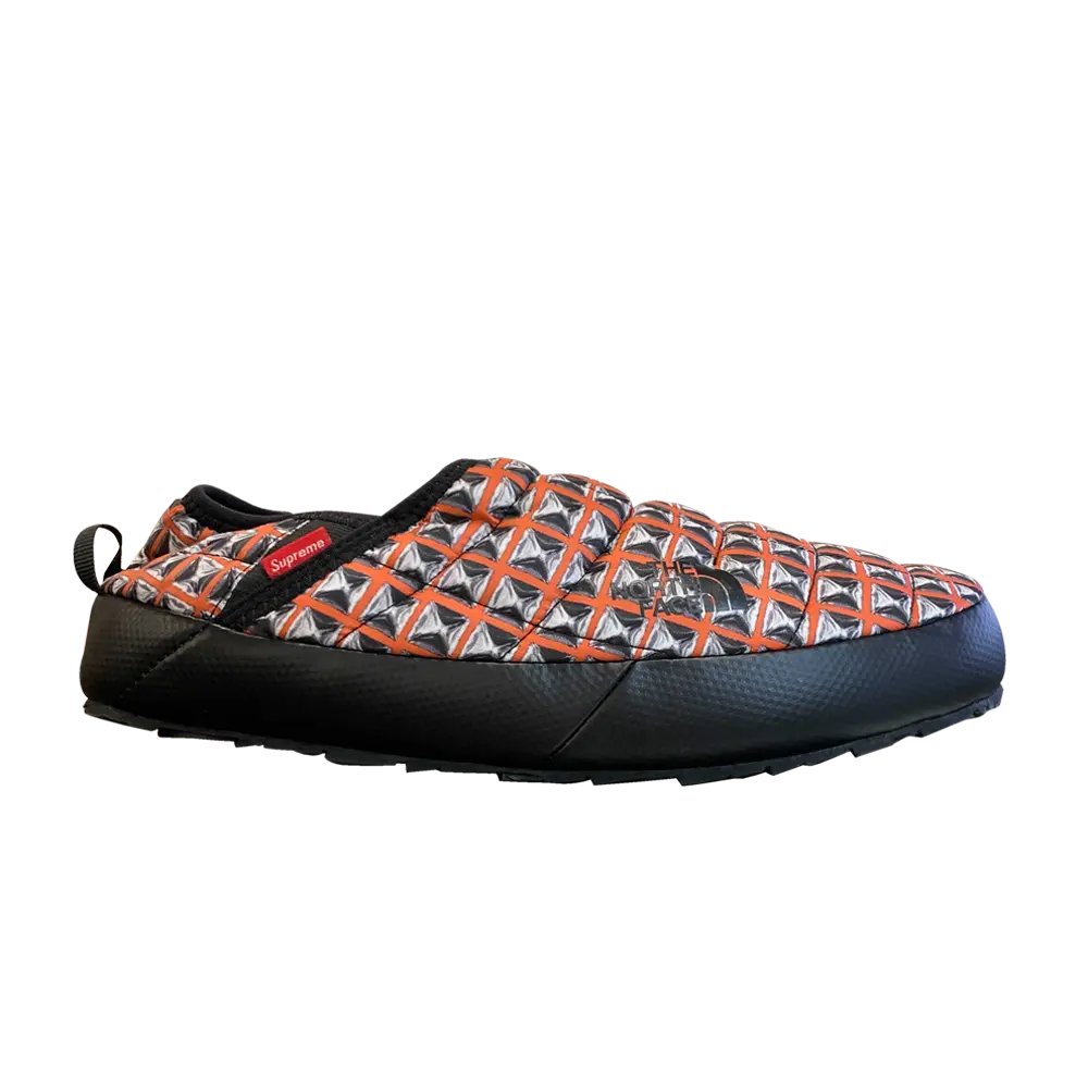 Женские ботинки Supreme x Traction Mule The North Face с принтом в клетку, мультиколор