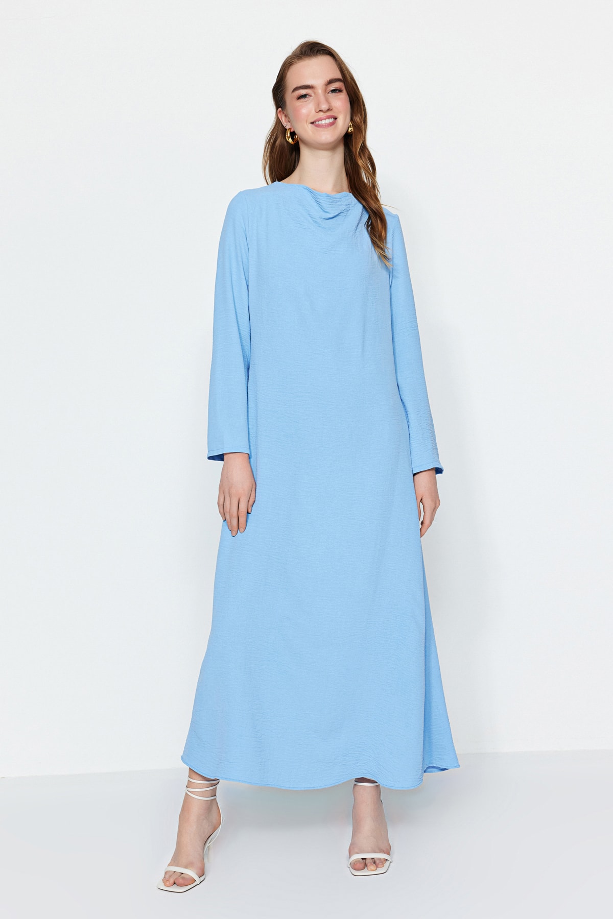 

Платье - Синее - Shift Trendyol Modest, синий