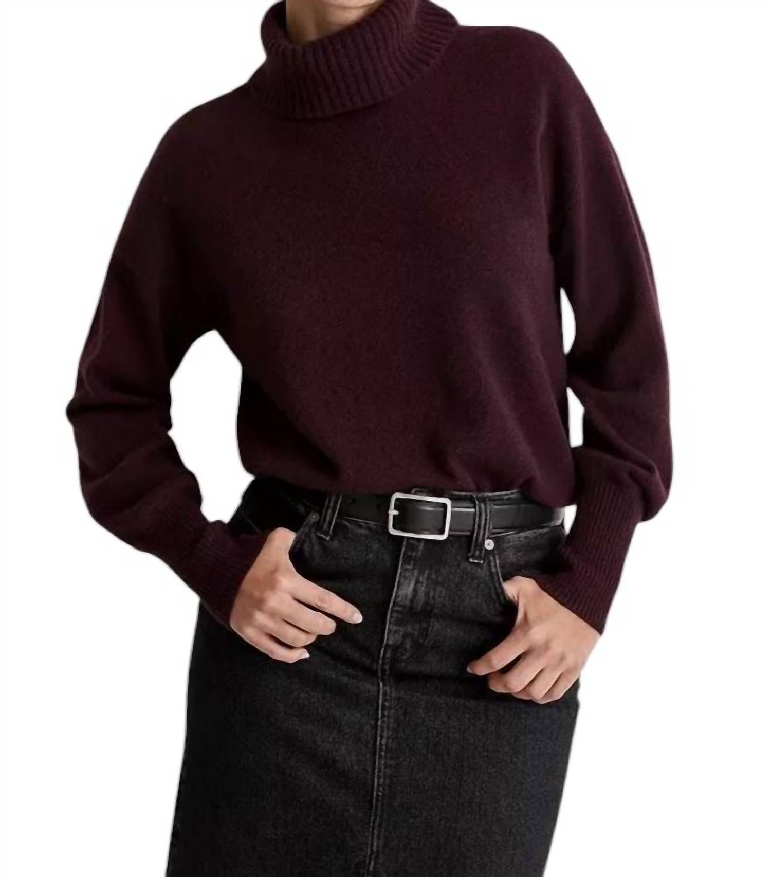 

Водолазка Хильда бордового цвета Madewell