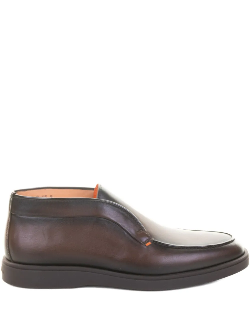 

Ботинки из комбинации кожи Santoni, коричневый