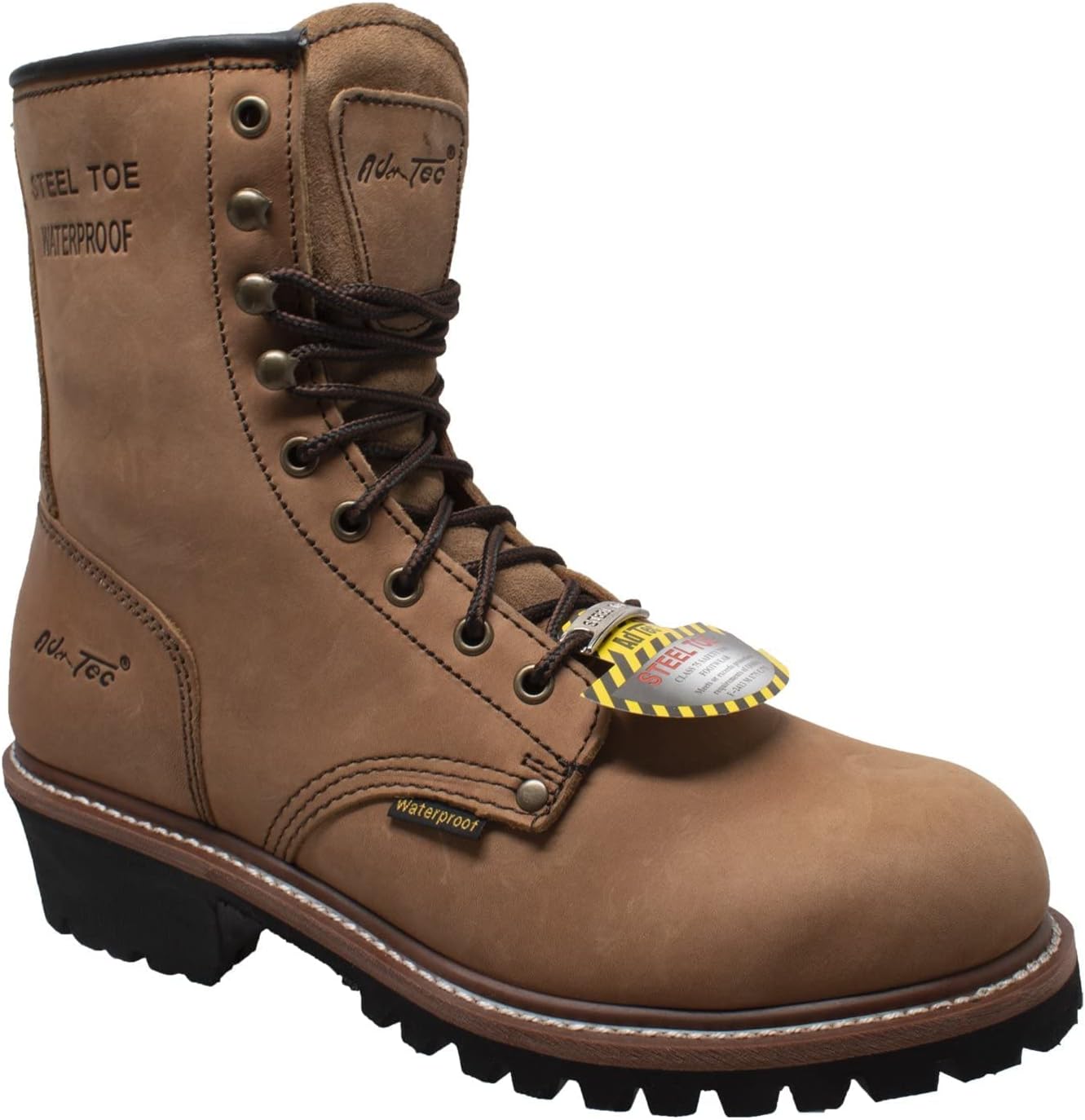 

Мужские ботинки Ad Tec Super Logger с 23 см стальным носком, коричневый