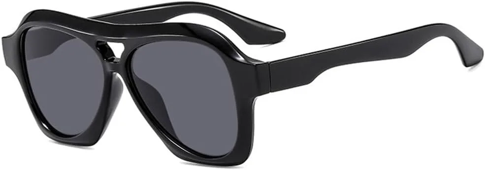 

Винтажные солнцезащитные очки для женщин и мужчин в стиле панк, большие солнцезащитные очки для активного отдыха, защита от ультрафиолета UV400 HCPIHF, 2