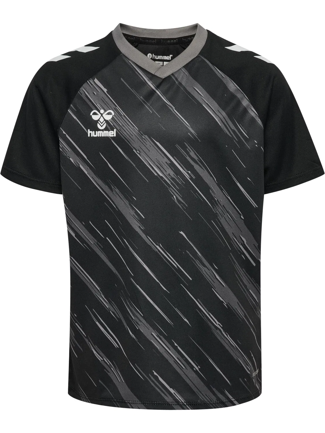 Футболка с раглан-рукавом, Hummel, black/steel gray