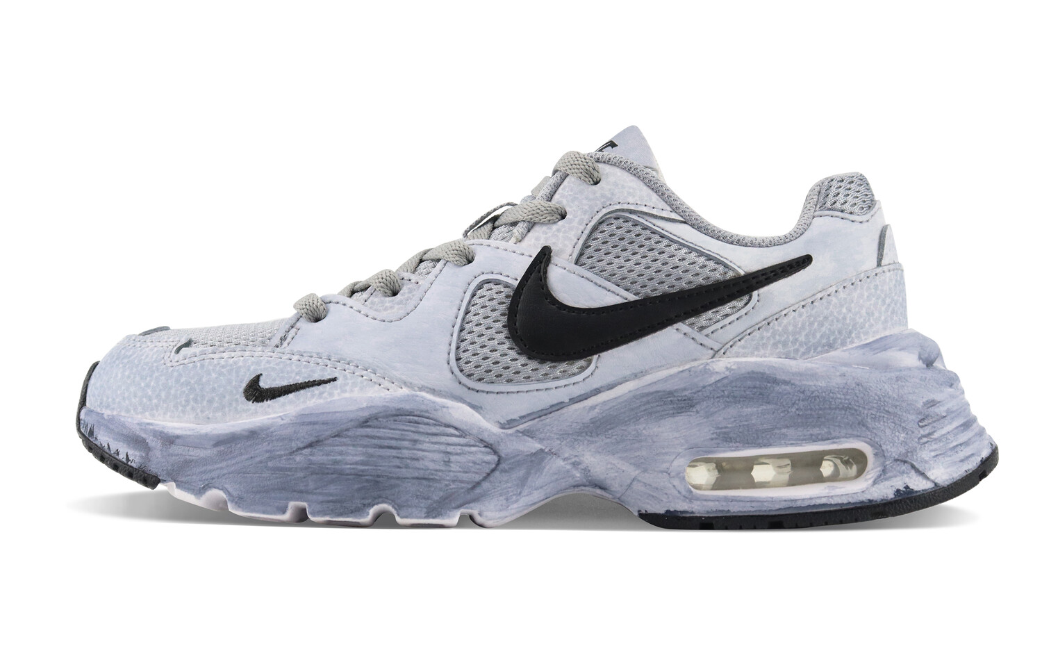 

Кроссовки Air Max Fusion женские с низким верхом серые/черные Nike