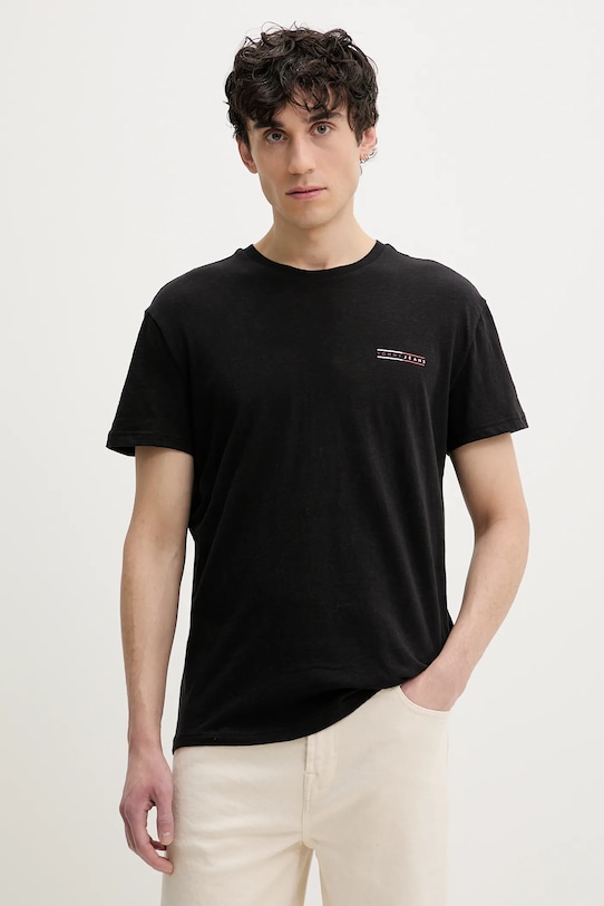 

Хлопковая футболка Tommy Jeans, черный