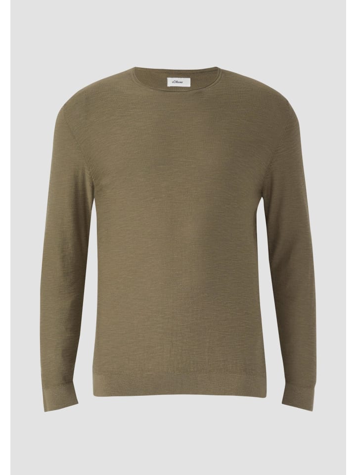 

s.Oliver Вязаный свитер цвета 7853_оливково-зеленый