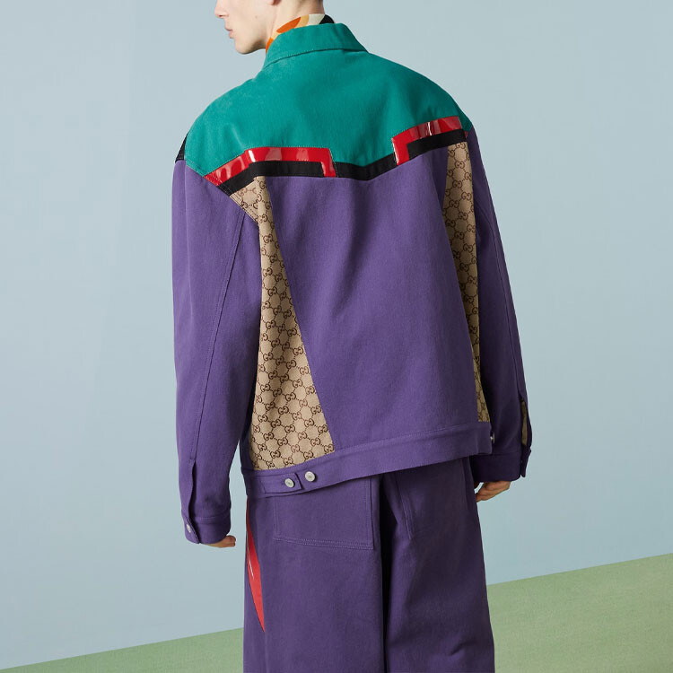 Куртка мужская фиолетовая Gucci, фиолетовый — фото 4