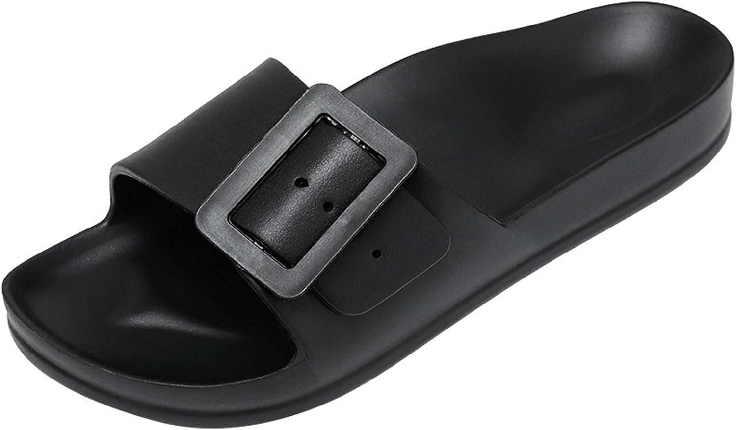 

Мужские удобные шлепанцы легкие спортивные тапочки «облачки» для дома и улицы, повседневная носка Generic, черный