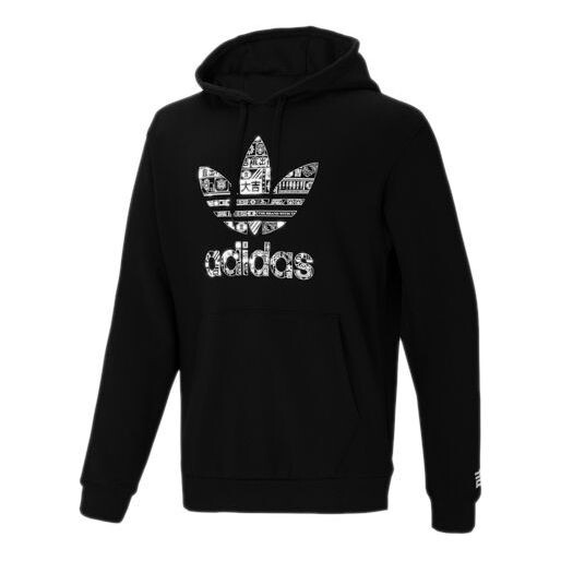 

Толстовка adidas originals Logo Athleisure Casual Sports Pullover Black, черный