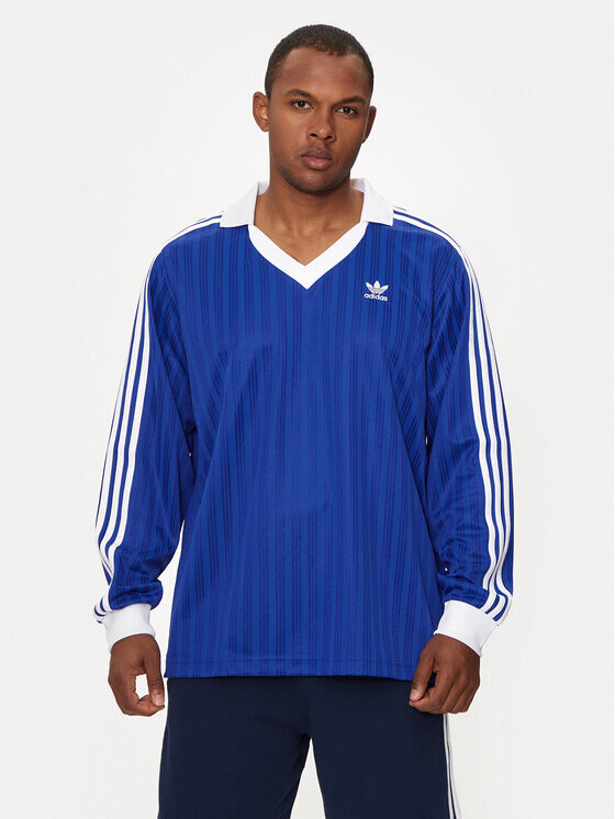 

Классический крой с длинным рукавом Adidas, синий