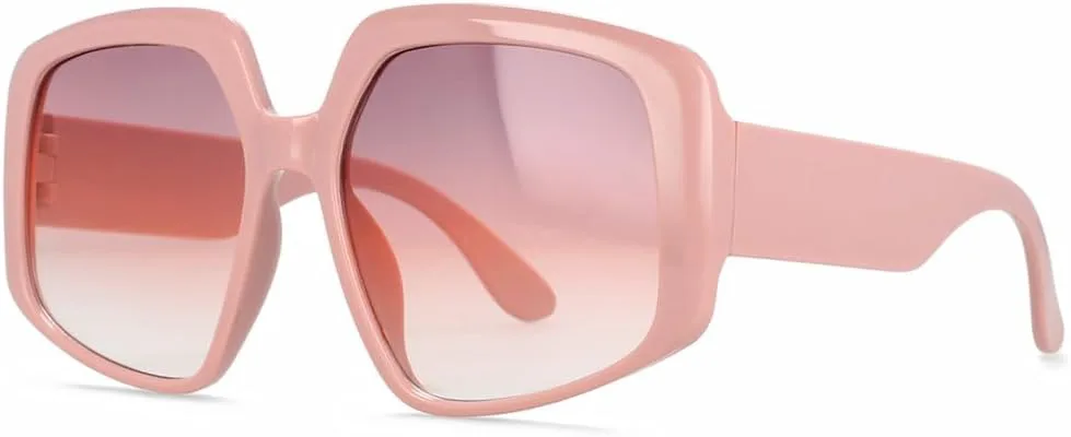 

Крупные солнцезащитные очки для женщин, винтажные солнцезащитные очки в большой оправе для женщин, модные солнцезащитные очки для мужчин MTZJH, Pink Purple