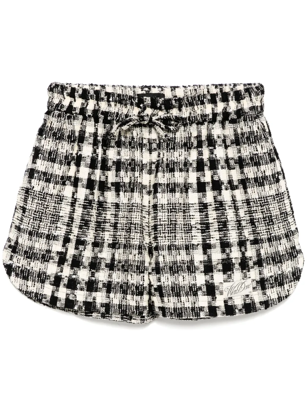 

Клетчатые шорты We11done, черный