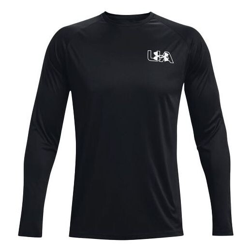 

Футболка long sleeve velocity t-shirt 'black' Under Armour, черный