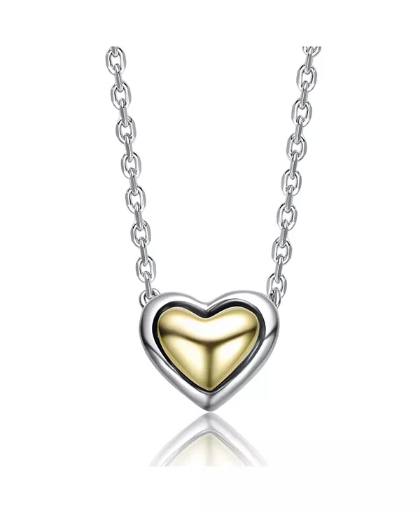 

Двухцветное изящное ожерелье с подвеской в форме сердца Rachel Glauber, two-toned