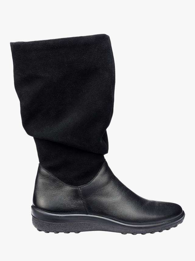 Кожаные сапоги Mystery из телячьей кожи Hotter, Black