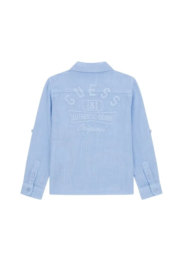 Рубашка Guess, Hellblau — фото 2