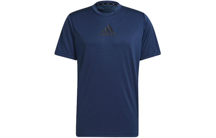 

Футболка мужская темно-синяя Adidas, темно-синий