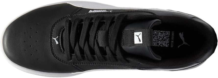 Мужские кроссовки PUMA Court Ravine с шнуровкой для повседневной носки - черные — фото 4
