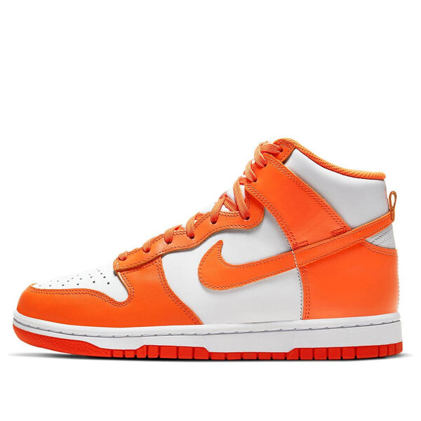 Кроссовки данк высокие Nike, оранжевый