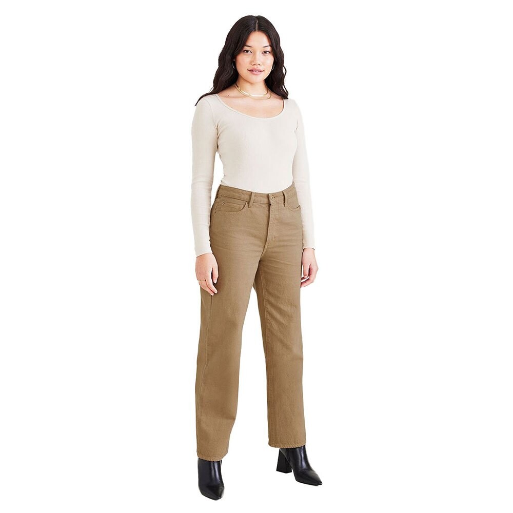 

Джинсы Dockers High Waist Straight Cut, бежевый