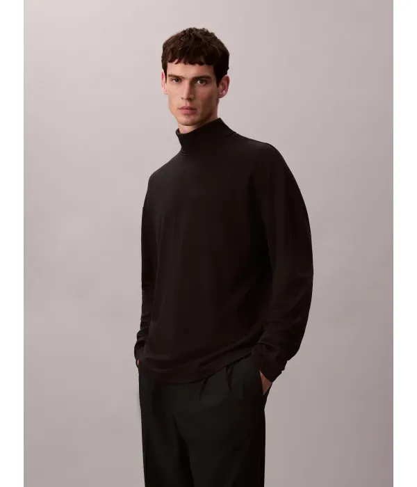 Водолазка relaxed fit Calvin Klein, черный