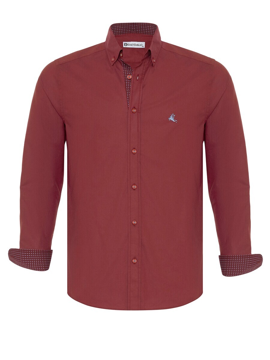 

Повседневная рубашка Dandalo Regular fit Button Up Shirt Akil, бордо