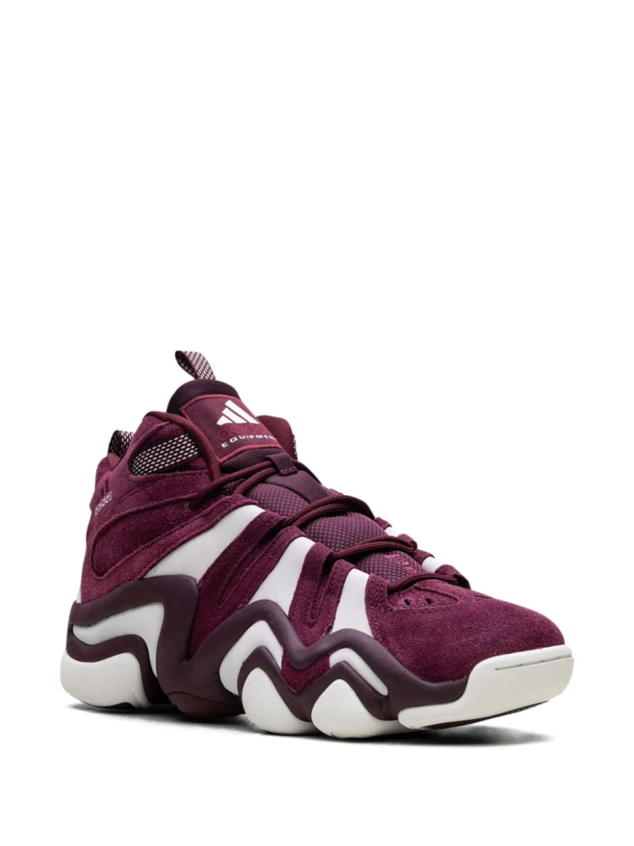 Кроссовки adidas Crazy 8 "Maroon/Off White", красный — фото 2