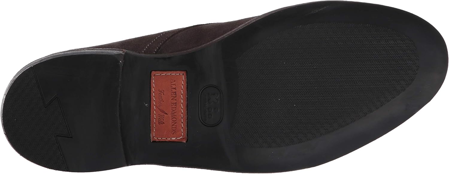 Мужские оксфорды Allen Edmonds Nomad с гладким носком, серый — фото 4