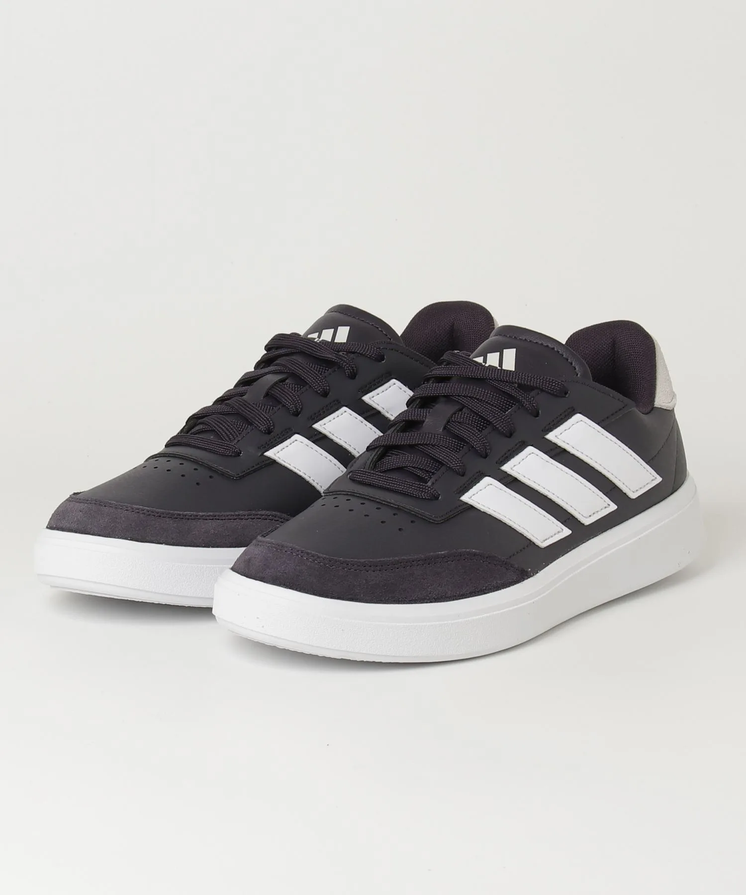 Мужские кроссовки из синтетической кожи adidas Court Block чёрные